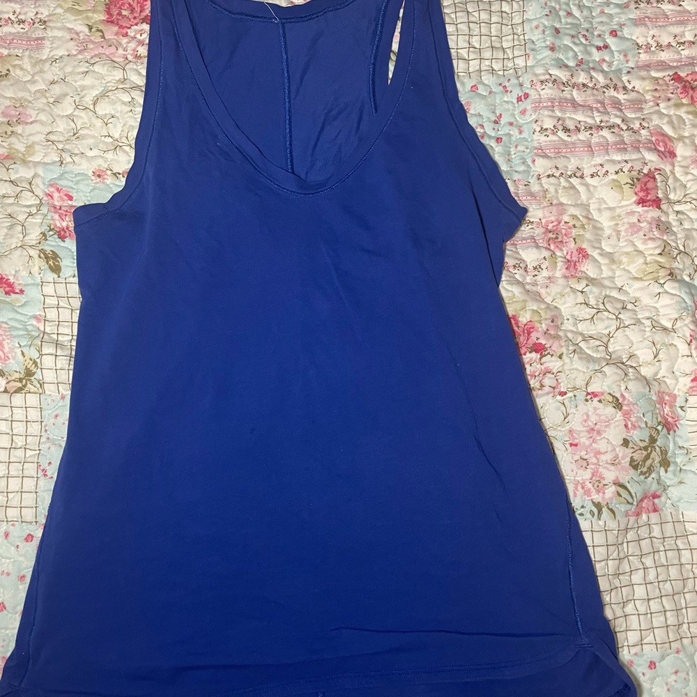 Women's Blue Sleeveless Top